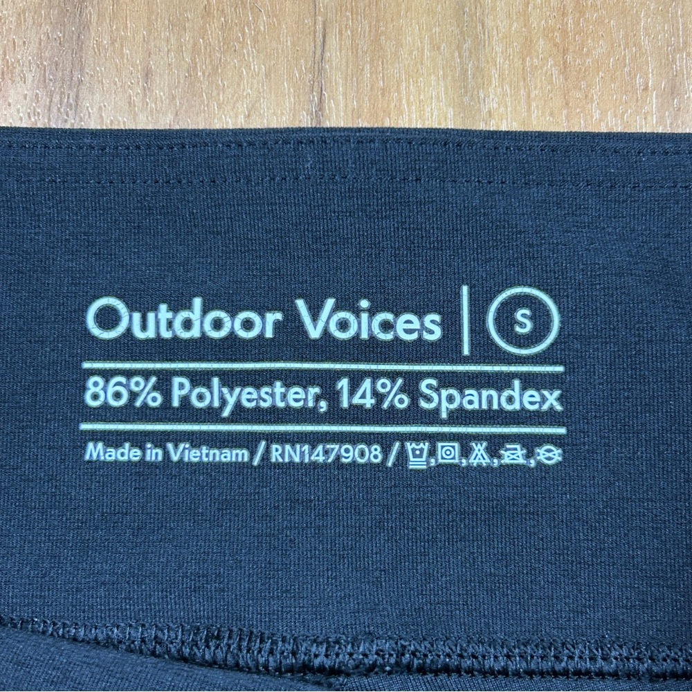 Outdoor Voices Black High Rise Leggings Athletic Yoga Pants Size S - Picture 2 of 6